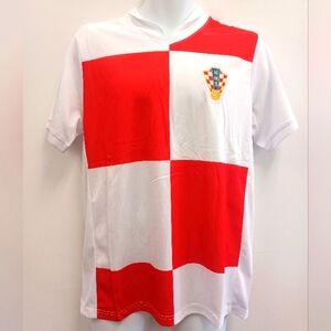 Croatia Red and White Checkered Shirt